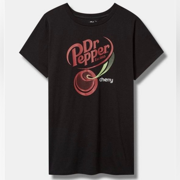 torrid Tops - Torrid Dr Pepper Classic Fit Cotton Crew Tee Size 3X